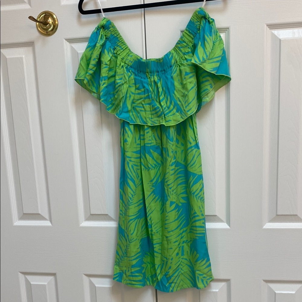 Escapada Green and Blue Patterned Top
